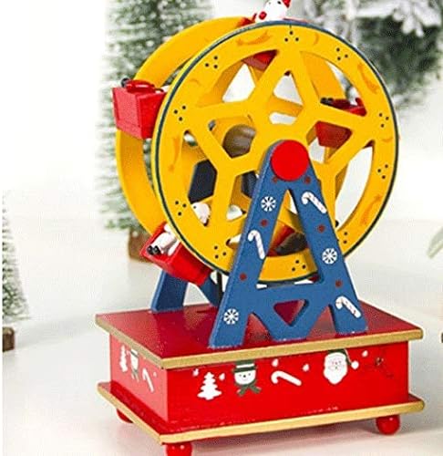 קישוט לחג המולד לקיבואה קופסא מוזיקת ​​מעץ קופסא קופסא מוסיקה מתנה לקישוט חג המולד קישוט ביתי