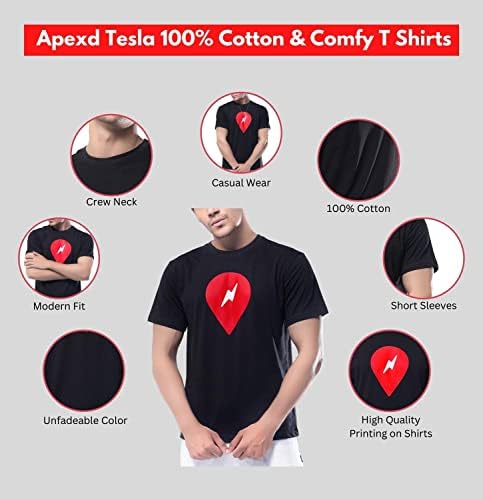 טי גרפי שחור מוגדש במיוחד - חולצות טריקו עם שרוול קצר לגברים ונשים, חולצות טריקו לגברים בכושר רגיל