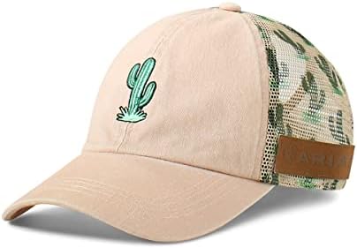 אריאט כובע מערבי מסוגנן - כובע בייסבול חיצוני מצויד, גודל אחד