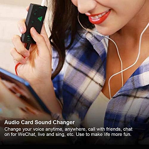 נייד כרטיס קול חי, חיצוני שידור חי כרטיס קול מיני קול מחליף עם 4 אפקטים קוליים עבור טלפון נייד