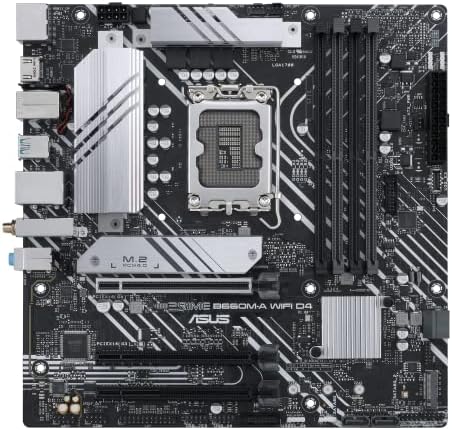 ASUS PRIME B660M-A WIFI D4 Intel LGA 1700 MICRO ATX DDR4 לוח האם