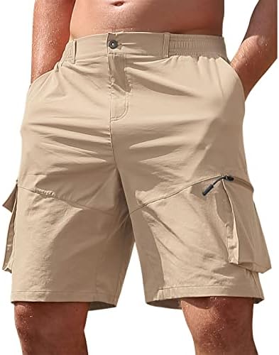 מכנסי מטען של Wenkomg1 Mens, מכנסיים קרביים רב -תפקודיים מוצקים של מכנסי ריבוי כוסות מזדמנים מכנסיים