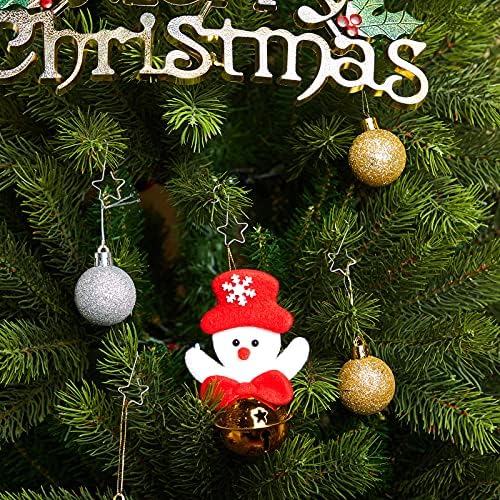 Hotop 100 חלקים קישוטים לחג המולד ווים ווים פלדה אל חלד קולבים בצורת כוכב ווים עץ חג המולד לחג המולד
