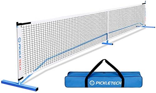 Pickletech נייד פיקלבול נטו חיצוני חיצוני 22ft גודל גודל סט 3.0 גרסה מחוזקת