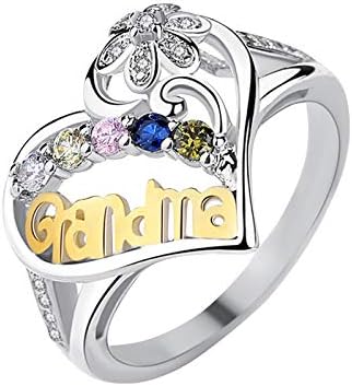 צבע שינוי טבעת ואמא של מתנה של טבעת אמא צבע טבעת אמא תכליתי התאמה יצירתי יום אימפל טבעות נשים להקת טבעת
