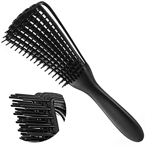 דפין אפרו מרכך שיער 3A עד 4C קינק גלי מתולתל מתולתל מתנתק שיער מתנתק מסרק שיפור מרקם שיער בקלות
