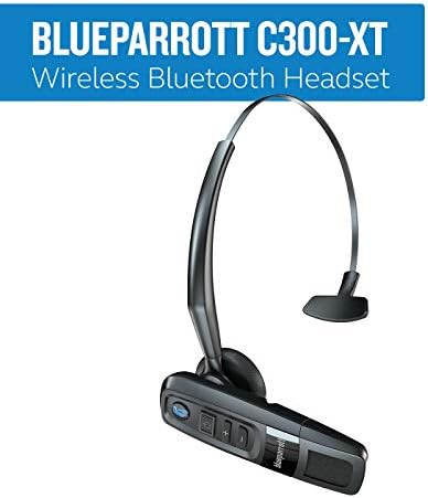 Blueparrott C300-XT ביטול אוזניות Bluetooth-אוזניות אלחוטיות ללא ידיים, מושלמות לסביבות רעשים גבוהות,