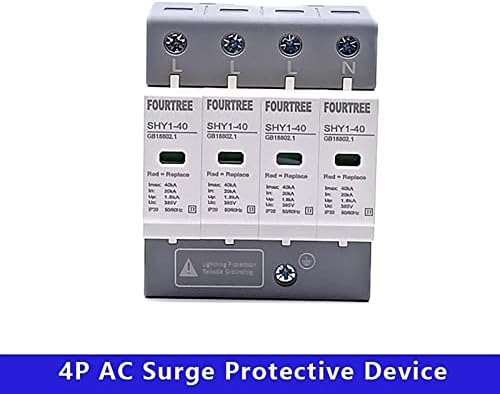 1PCS SPD AC 3P+N מכשיר הגנה על מתח 20 ~ 40KA 30KA ~ 60KA 385V 420V House Lightning Arterser