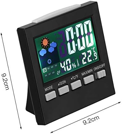 מדחום RARUN.P מקורה LCD LCD טמפרטורה לטמפרטורה של שעון מעור אזרק