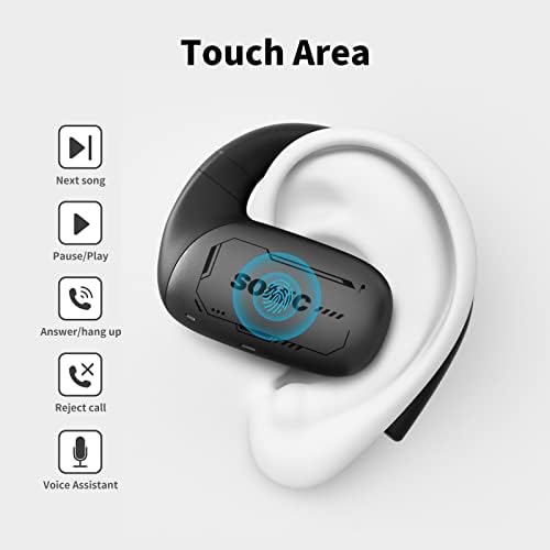 אוזניות אלחוטיות אוזניות Bluetooth אוזניות אלחוטיות עבור אנדרואיד ואייפון, אוזניות אוזניים פתוחות