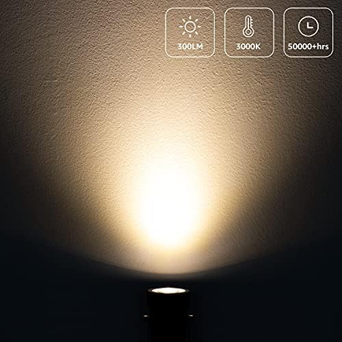 Sunvie 4 חבילה LED זרקור מקורה לצמחים אורות למעלה 120 וולט אורות נקודה רצפה אורות מבטא לבן חמים לפסל מקורה תפאורה