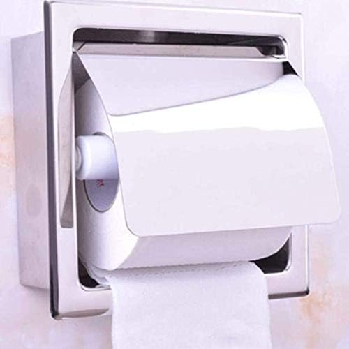 ZLDLXDP מכשיר רקמות אמבטיה קיר רכוב על קופסת נייר, מחזיק נייר טואלט אטום למים, אלומיניום שטח