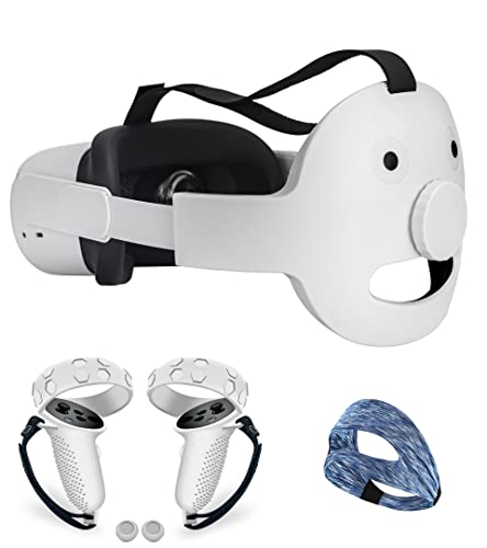 סט של אוזניות VR הניתנות להחלפה הניתנות להחלפה + כיסויי סיליקון ללא החלקה + מסכת עיניים אנטי-רצועת
