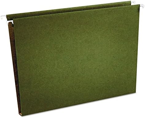 אוניברסלי 1-אינץ תיבת תחתון תליית תיקיות, מכתב גודל, ירוק, 25