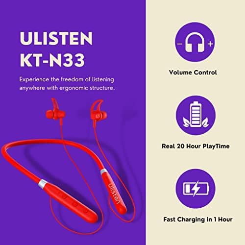 U-listen pro kt-n33 אוזניות Bluetooth Bluetooth אוזניות סופר בס סופרס מבטל מיקרון מובנה סוג C