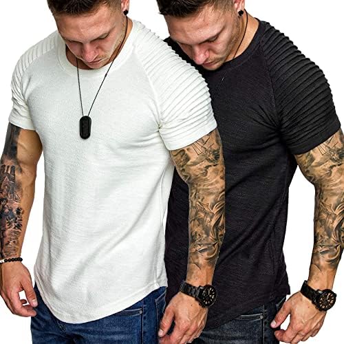 קואופנדי גברים 2 חבילות חולצות טריקו מצוידות