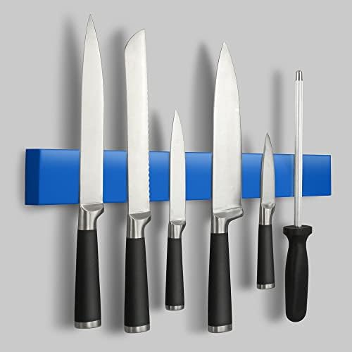 מקצועי 16 מגנטי רצועת סכין, נירוסטה סכין מגנט מתלה בר מחזיק, כחול