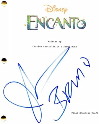 ג'ון לגיזאמו חתם על חתימה דיסני אנקנטו תסריט סרט מלא - ברונומדריגל, סופר מריו ברוס, רומיאו של ויליאם