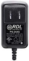 RDL PS-24AS 500MA 24 VDC אספקת חשמל מיתוג, תקע AC של צפון אמריקה