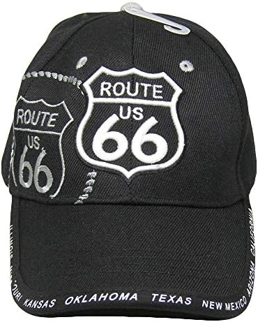סחר רוחות כביש 66 רטה 66 לקבל שלך בעיטות מדינה כביש שחור רקום כובע כובע