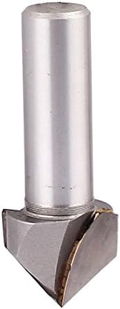 AEXIT מקדח מתכת חור מיוחד v סוג חריץ חותך נתב חריצת סיביות כלי חיתוך 1/2 x 7/8 דגם: 62AS500QO72