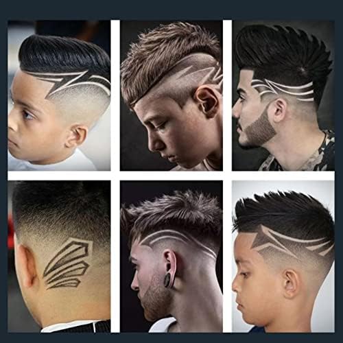 Dioche Clippers Clippers ידית ארגונומית להב נירוסטה להב אלחוטי עם 6 מסרק כלי חיתוך שיער לגברים