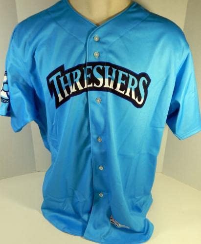 2017 Clearwater Threshers 63 משחק הוציא סרטן ערמונית כחול ג'רזי 54 2 - משחק משומש גופיות MLB