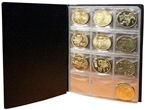 אלבום מארגן כסף 1PC למטבעות 120 כיסים מטבע שטרות שטרות אחסון אגורה עבור תיק ספר אוסף קוליים
