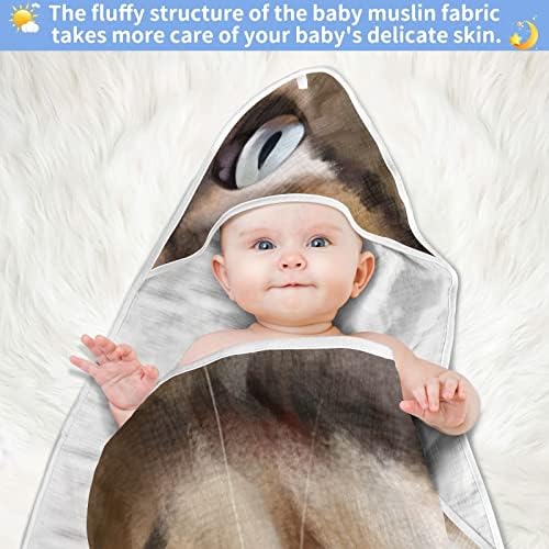 Vvfelixl מגבת עם מגבת ברדס פרפרים סופגים מגבות לתינוקות כותנה מגבת רחצה רכה לתינוק, פעוט 35x35in שחור