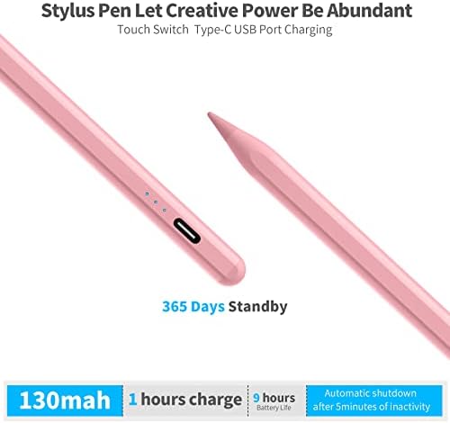 עט Stylus תואם לעיפרון אפל דור שני, iPad Air 4/5, iPad Mini 5/6, טאבלטים של iPad, iPad Pro 11/12.9 אינץ ',