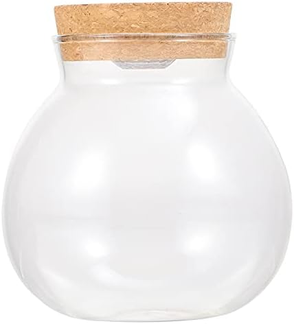 Nuobesty זכוכית קטנה בקבוקי פקק פקק פקק בקבוקי זכוכית ואור LED צמח צמח חממה תצוגה זכוכית למסיבת DIY לחתונה