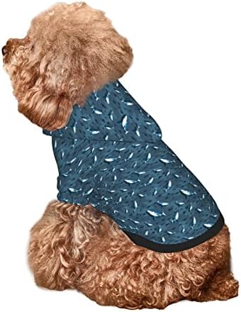 קפוצ'ונים של כלבים הסוואה בגדי כלבים, דפוס רך צורות סוריאליסטיות אמנות, סווטשירט קפוצ'ון חיות מחמד קטן לכלבים