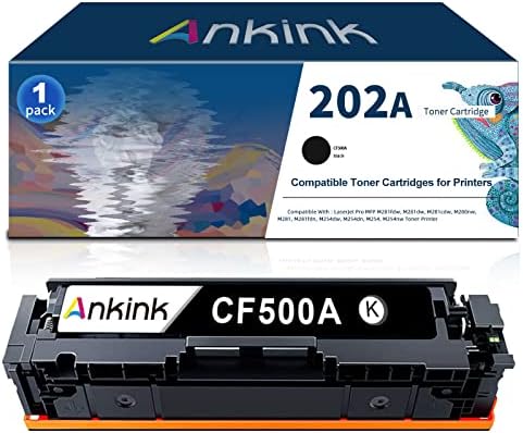 Ankink תואם 202A מחסנית טונר החלפת HP202A CF500A HP 202X CF500X צבע LASERJET PRO MFP M281FDW M281CDW