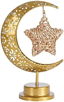 מנורות שולחן ליד המיטה, קישוטי רמדאן אורות LED EID MOON STAR LAMER EID קישוטים לתאורת מסיבת הפסטיבל