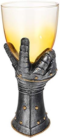 מרטיני משקפיים 400 מ ל דקורטיבי גביע ימי הביניים אביר יד יין זכוכית חידוש אריות לב הכפפה ויסקי