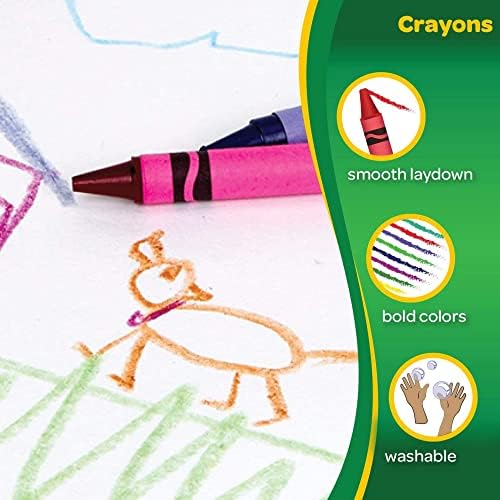 עפרונות קרייולה, ציוד לבית ספר, צבעים קלאסיים, 8 ספירות