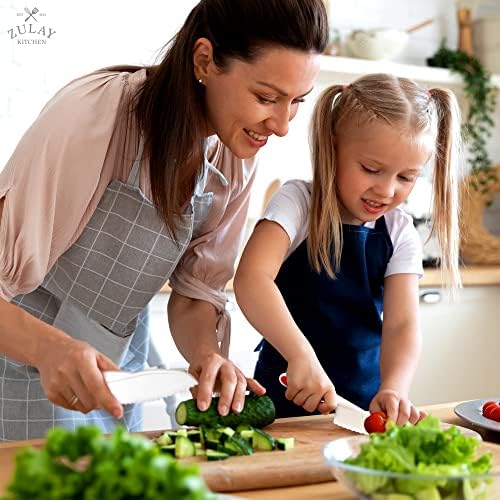 סכין זולאי לילדים סט לבישול וחיתוך פירות, ירקות ועוגה - סט סכין מתחילים מושלם לידיים קטנות במטבח - סכין ניילון