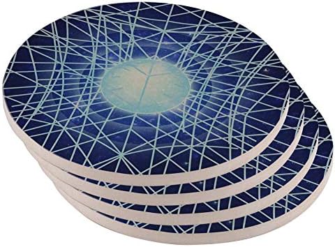 ישן תהילה הכבידה של שחור חור סינגולריות סט של 4 עגול תחתיות רב סטנדרטי אחת גודל