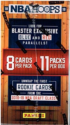 2018 2019 Hoops NBA Blassball Blaster Blaster of Packs עם כרטיס חתימה או מזכרות מובטחות אחת לתיבה וטירונים וכוכבים