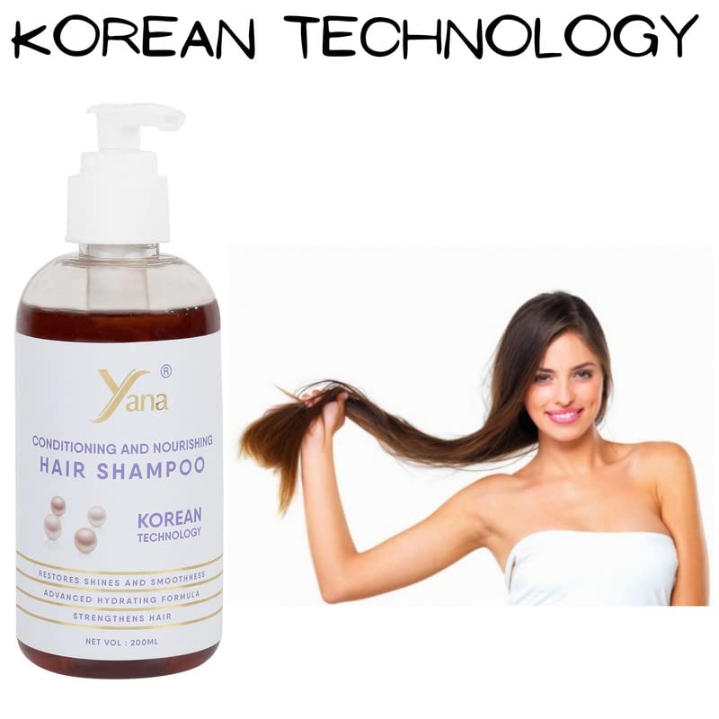 שמפו שיער של יאנה עם שמפו צמחי מרפא טכנולוגי קוריאני לילדים בצמיחת שיער