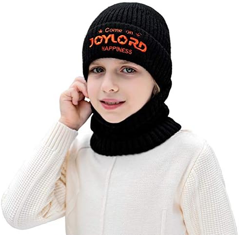 2 מחשבים ילדים פעוט כובעי כפה סרוגים חורפים +סט הצעיף סט כובע מרופד כותנה חמה לתינוקות בנות בנות