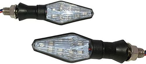 שחור רציף מנורת הפעל אותות אורות הוביל הפעל אותות מהבהבות אינדיקטורים תואם עבור 2005 קוואסאקי ז750