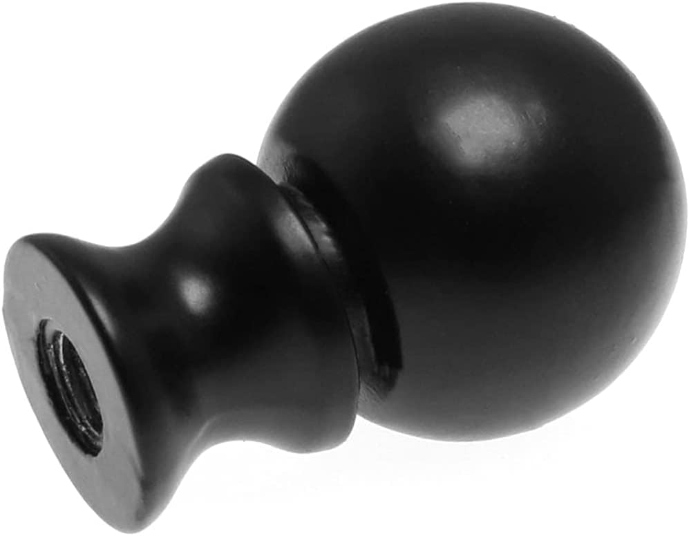 2 יחידות 1-1/2 אינץ מנורת עיטורים שמן שפשף שחור פלדה כדור ידית מנורת צל עיטורים מנורת גוונים עיטורים