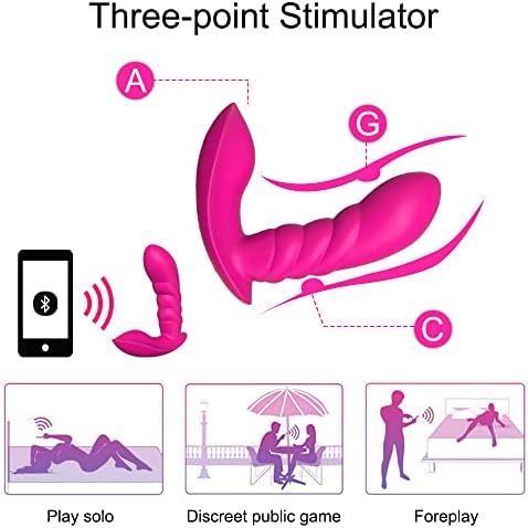 2 ב 1 צעצועי מין למבוגרים של דילדו ודגדגן לנשים הנאה - תחתונים רוטטים לביש עם אפליקציה שלט רחוק