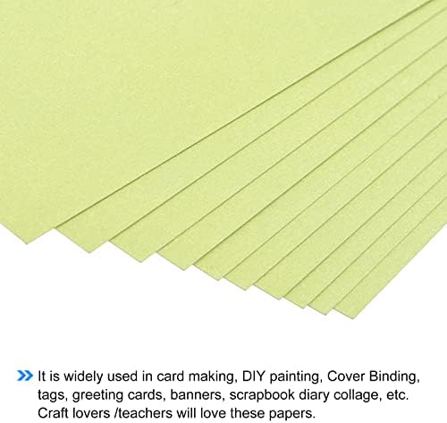 Meccanixity Shimer Cardstock Paper 10 גיליונות, מלאי כרטיס פנינה 8x11.5 אינץ '92 קילוגרם/250
