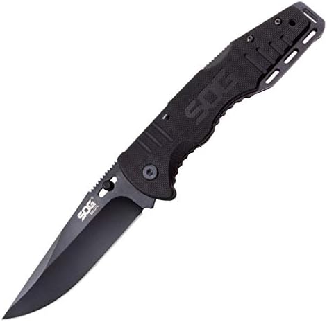 סכין כיס מתקפל-הצדעה סכין טקטי, סכין תיקייה טקטית, סכין עבודה, סכין כיס שחור בגודל 3.63 אינץ '