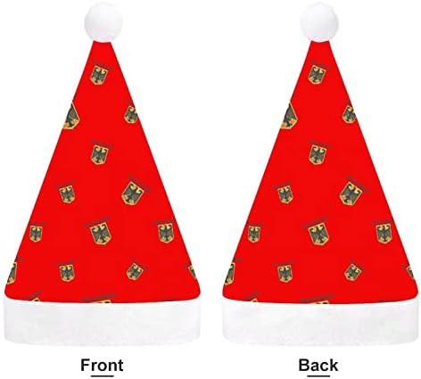 גרמניה גרמניה מצחיק חג המולד כובע סנטה קלאוס כובעי קצר קטיפה עם לבן חפתים עבור חג המולד חג