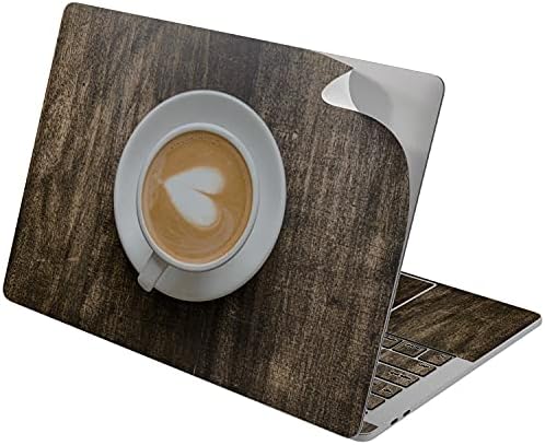 עור ויניל אלטרנטיבי תואם לאוויר MacBook 13 אינץ 'מק פרו 16 רשתית 15 12 2020 2019 2018 לוח עץ ישן כוס קפה