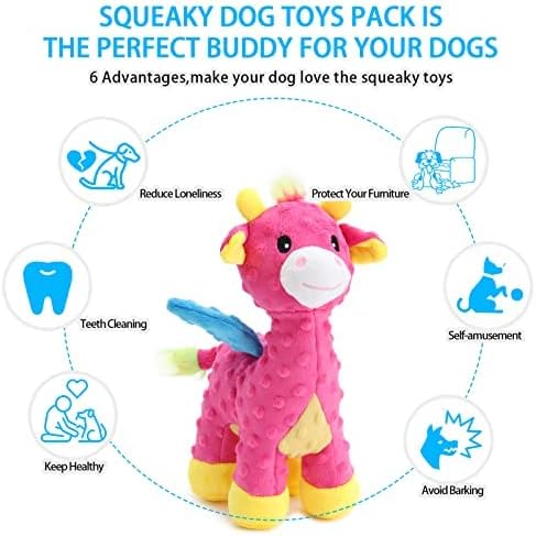 צעצועי כלבים ממולאים צעצועים כלבים קטיפה עמידה עם נייר קמטים חמוד צעצועים כלבים צעצועים כלבים