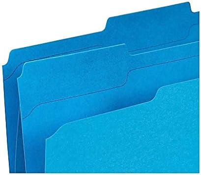 1במשרד כחול קובץ תיקיות למעלה-כרטיסייה קובץ תיקיות, 3 כרטיסייה, כחול תיקיות, מכתב גודל, 24 / חבילה